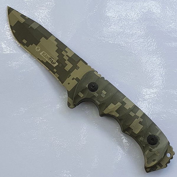 Messer Jagdmesser Gürtelmesser Angeln Camouflage JM13D
