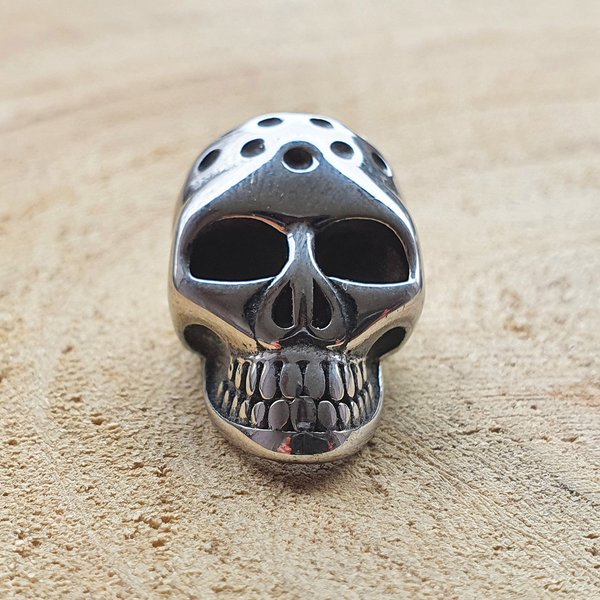 1 x Edelstahl Skull Totenkopf Beads Lanyard 8,5 mm Loch