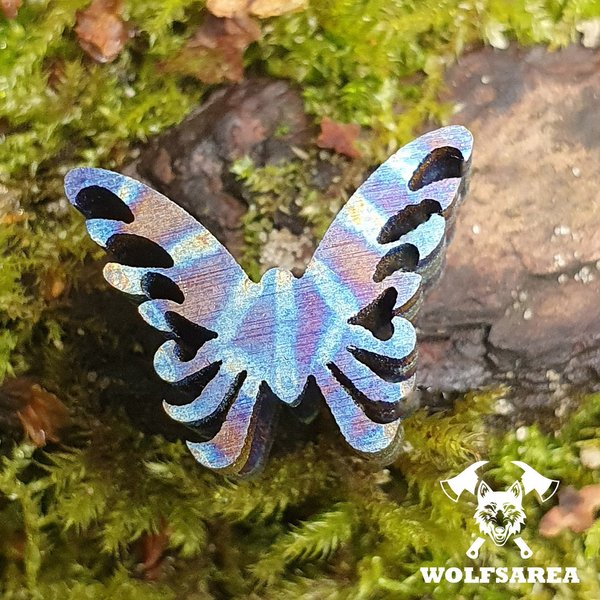 1 x Titan Schmetterling TC4 Butterfly Bead GR5 Lanyard