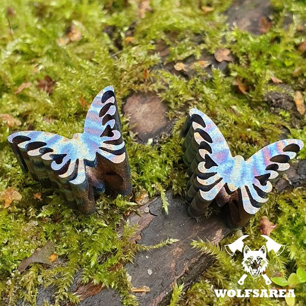 1 x Titan Schmetterling TC4 Butterfly Bead GR5 Lanyard