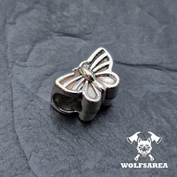 10 x Schmetterling / Butterfly Metallperlen
